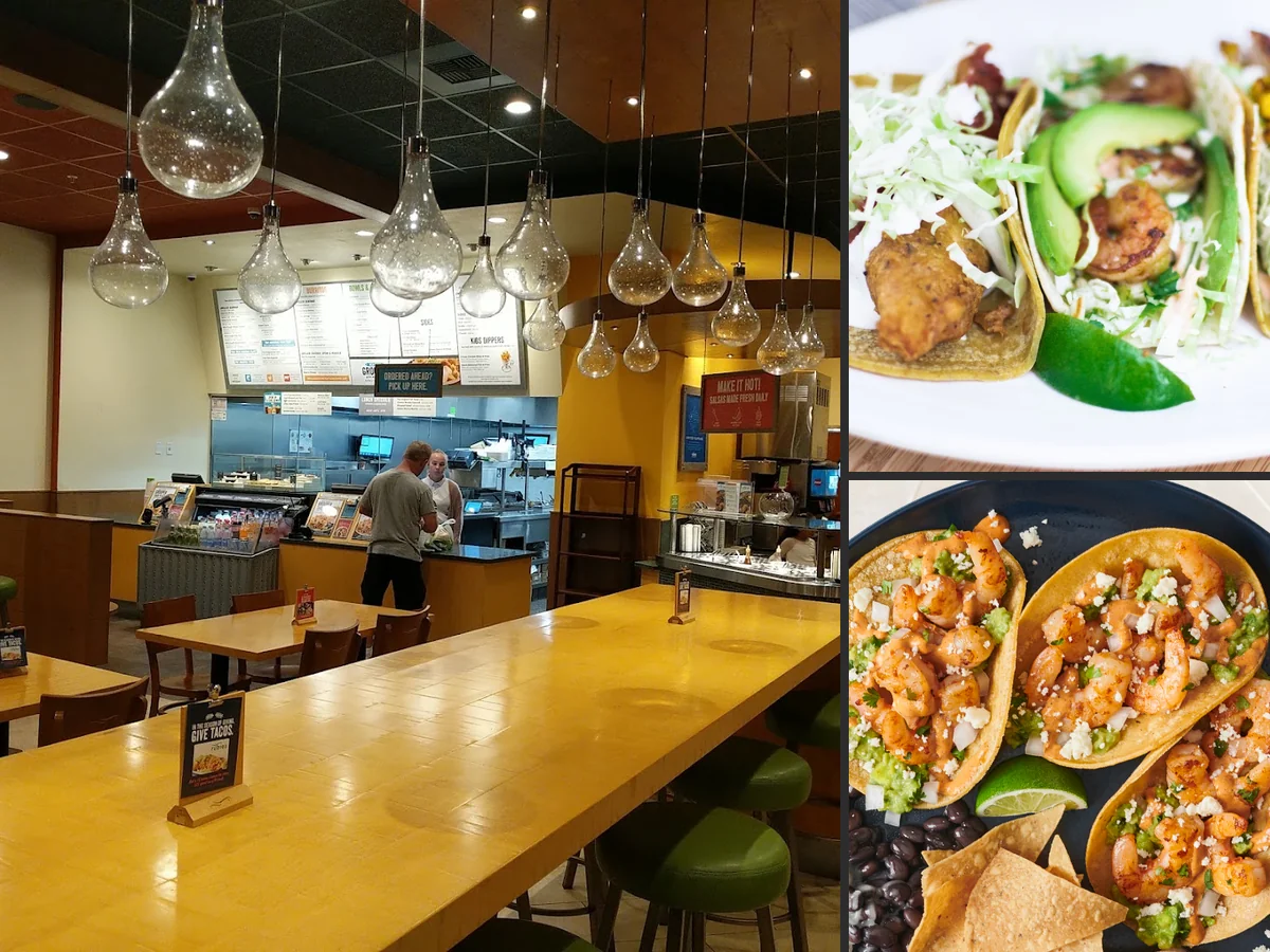 Counter service area with a clean, bright look.